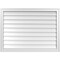 Ekena Millwork Vertical Surface Mount PVC Gable Vnt: Non-Functional, w/2"W x 1-1/2"H, Brickmould Frame, 38"W x 28"H GVPVE38X2802SN - alternate 1